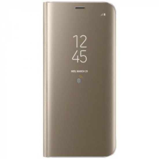 FLIP COVER "CLEAR VIEW" HUAWEI P20 LITE DOURADO